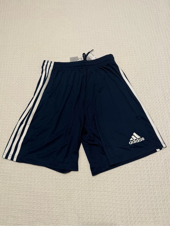 adidas Other - adidas Navy Blue Soccer Shorts with White Stripes